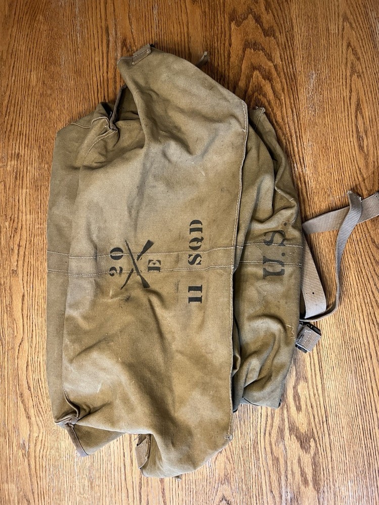 WW1 Unit Marked Canvas Squad Bag