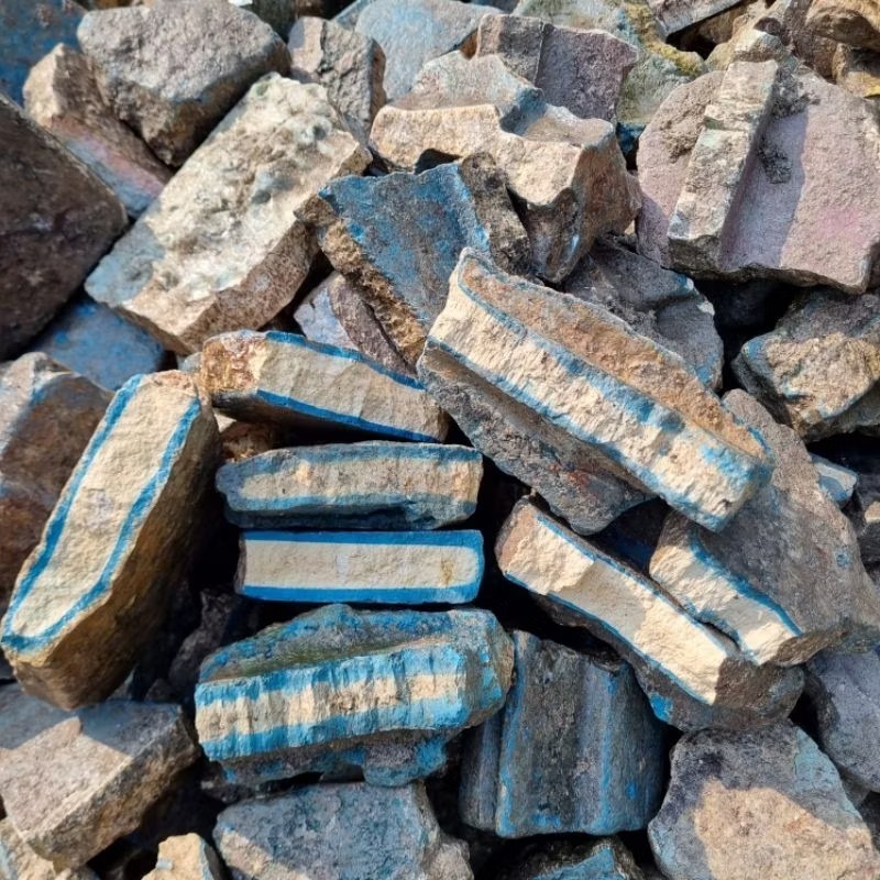 1 KG LOT NATURAL UNTREATED HIGH QUALITY ROUGH BLUE ICE GLACIERITE SPECIMEN