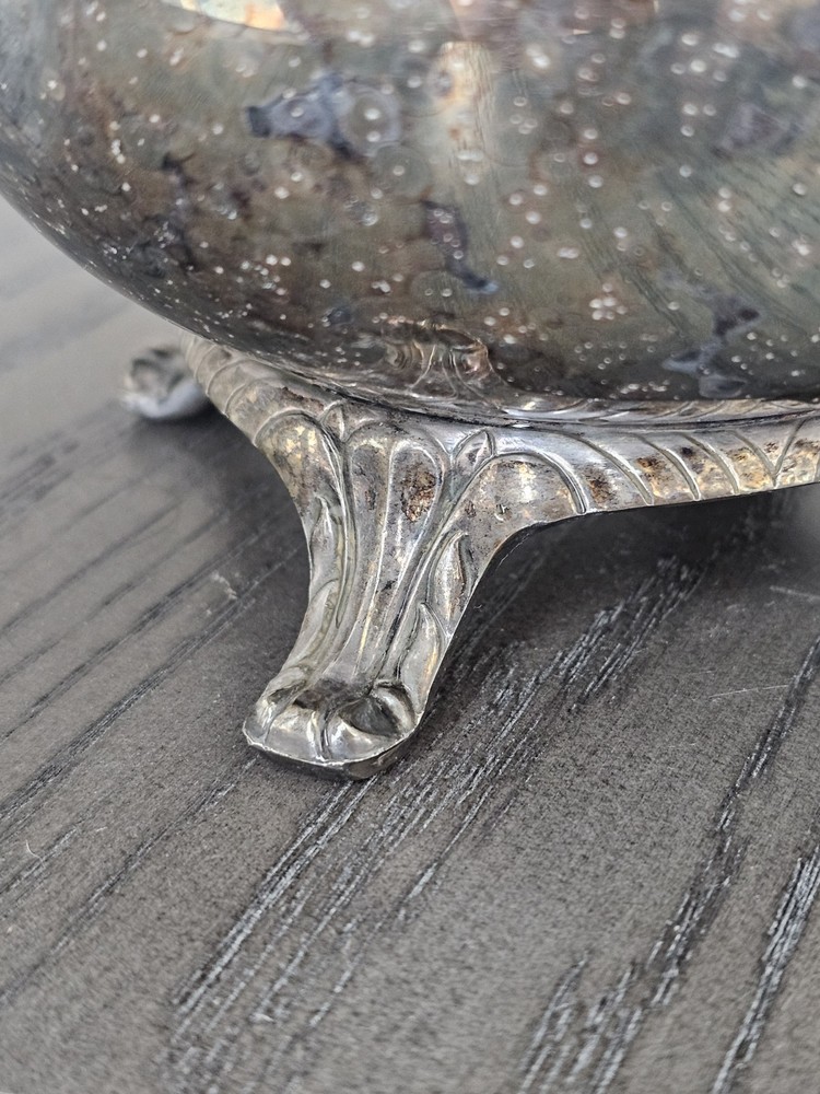 Vintage International Silver Co. footed Water Pitcher Silverplate