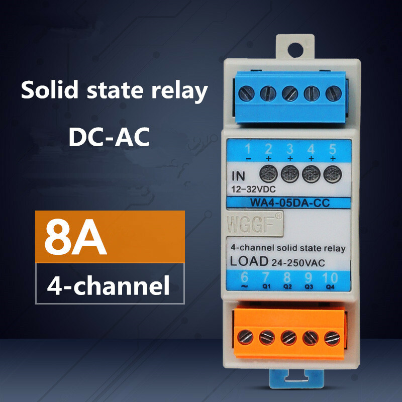 Solid state relay PNP input WA4-05DA-CC 8A DC control AC DC-AC