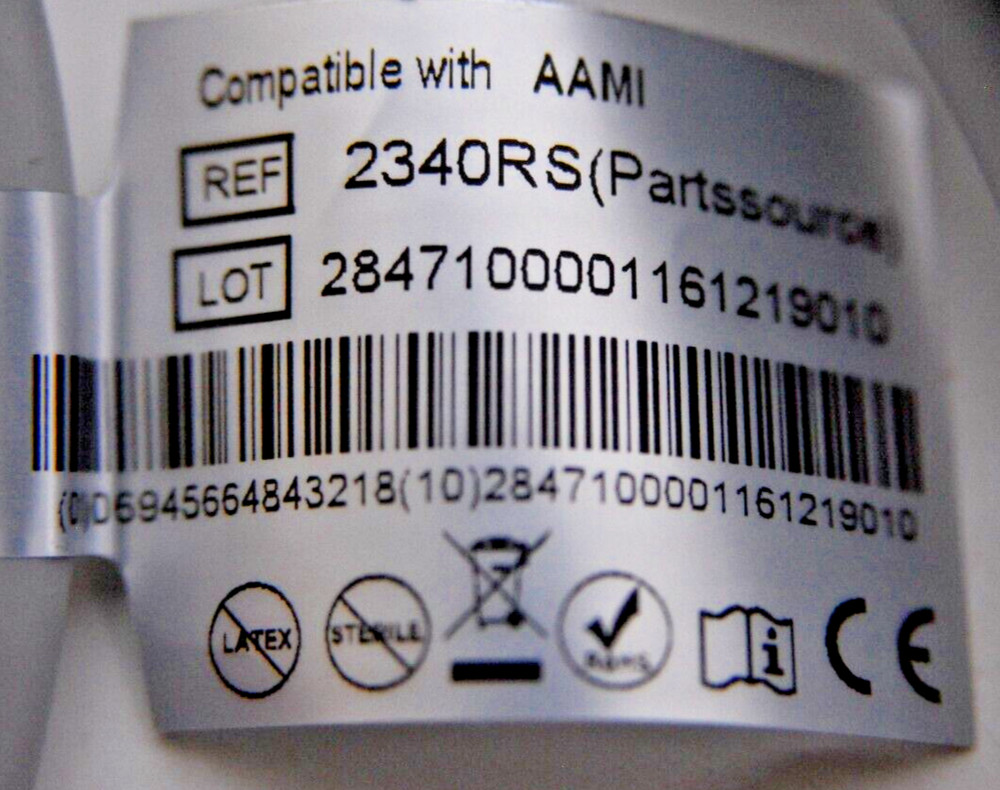 AAMI 2340RS 6-Pin 3-Lead ECG Cable