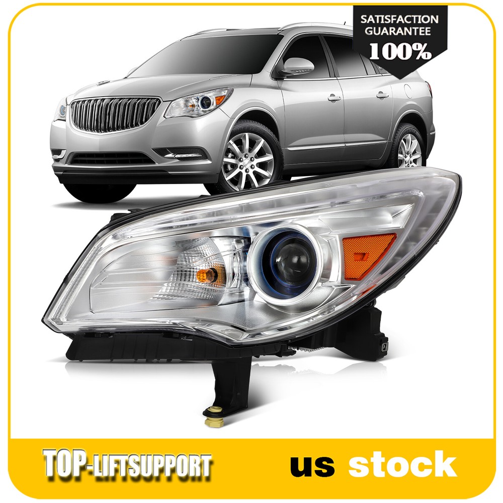 Left Side [LED DRL] Headlight Assembly For 2013-2017 Buick Enclave HID/Xenon
