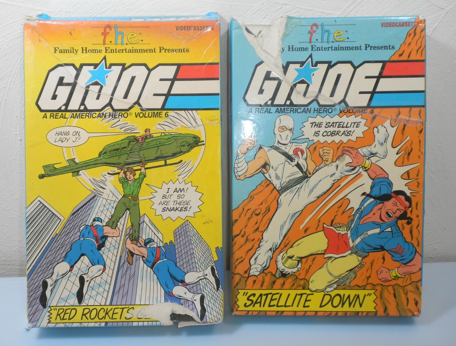 1980s FHE Big Box VHS Cassette Tape Movie Set Vintage G.I. GI Joe 3.75 ARAH Lot