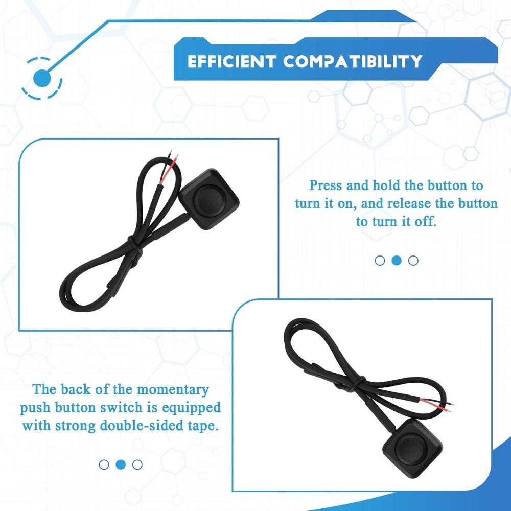 5-Piece Torque Switch, Momentary Push Button, ON/OFF Switch, 12V, 24 1452