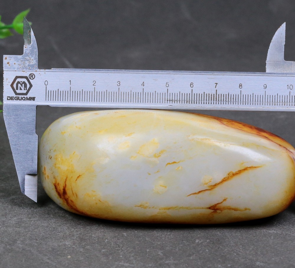 466G Certified 100% Hetian jade(Nephrite) Raw stone 和田玉青花籽料原石