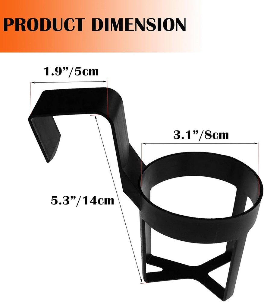Car Auto Cup Can Holder Drink Window Door Interior Black