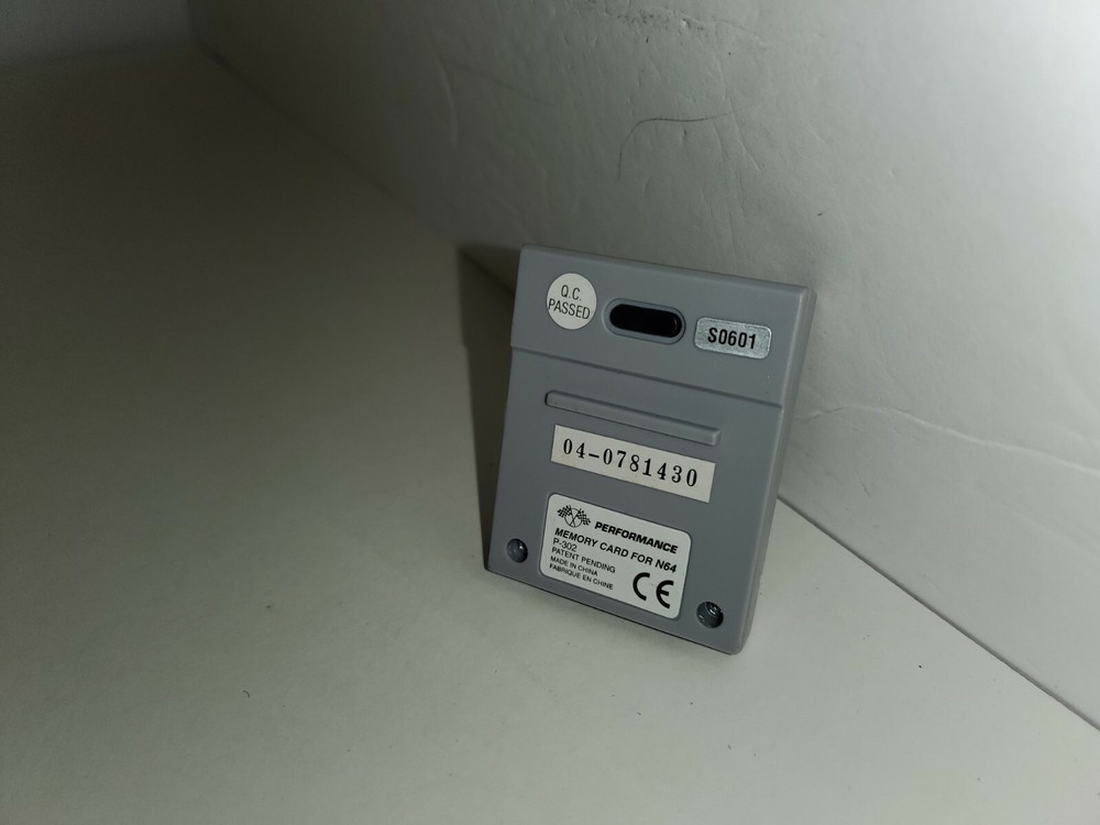 NEW Blue/White MEMORY CARD for NINTENDO 64 N64 Easy Replaceable Battery #E15