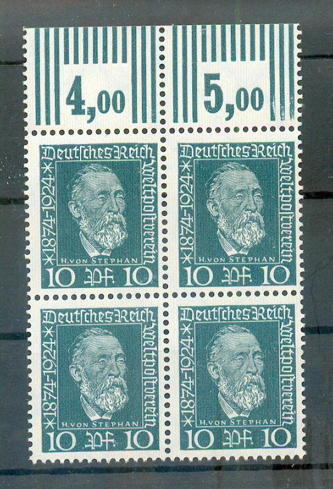 Dr-3.Reich 368 Upper Margin-VB** Mnh Postfrisch 70eur (A1530