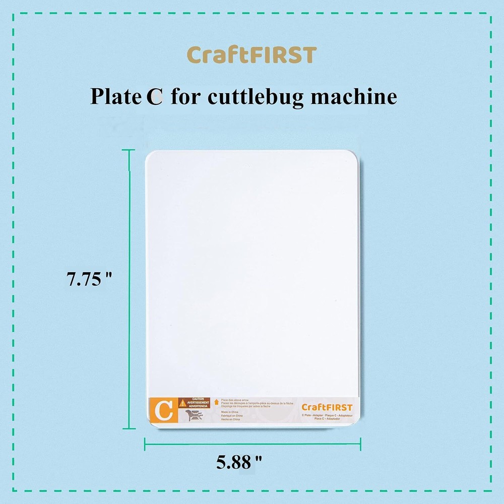 CraftFIRST Cutting Plate C Replacement Adaptor Clear 5.87 x 7.75" 1