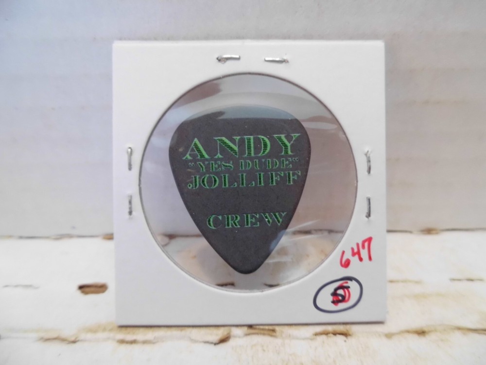 WARRANT "ANDY JELLIFF CREW" GUITAR PICK~READ DESCRIPTION #21~15