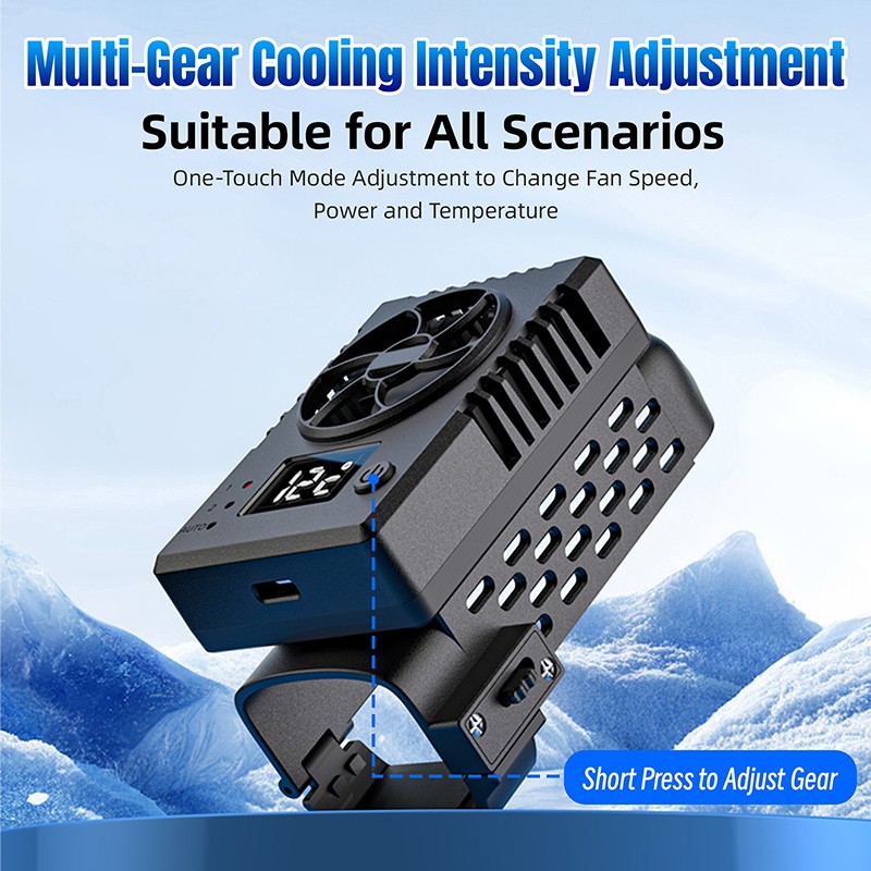 Cooling Fan For DJI Osmo Pocket 3 Quick-Release Cooler 3-Mode Adjustable Type C