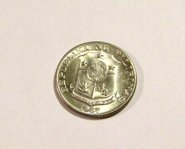 Philippines 1967 10 Sentimos unc Coin
