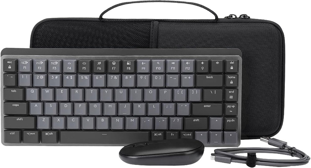co2CREA Hard Case Compatible with for MX Mechanical Mini Keyboard, Black