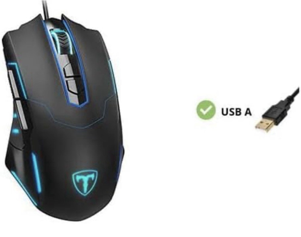 Gaming Mouse Wired, Breathing RGB LED Adjustable 7200DPI - A0064