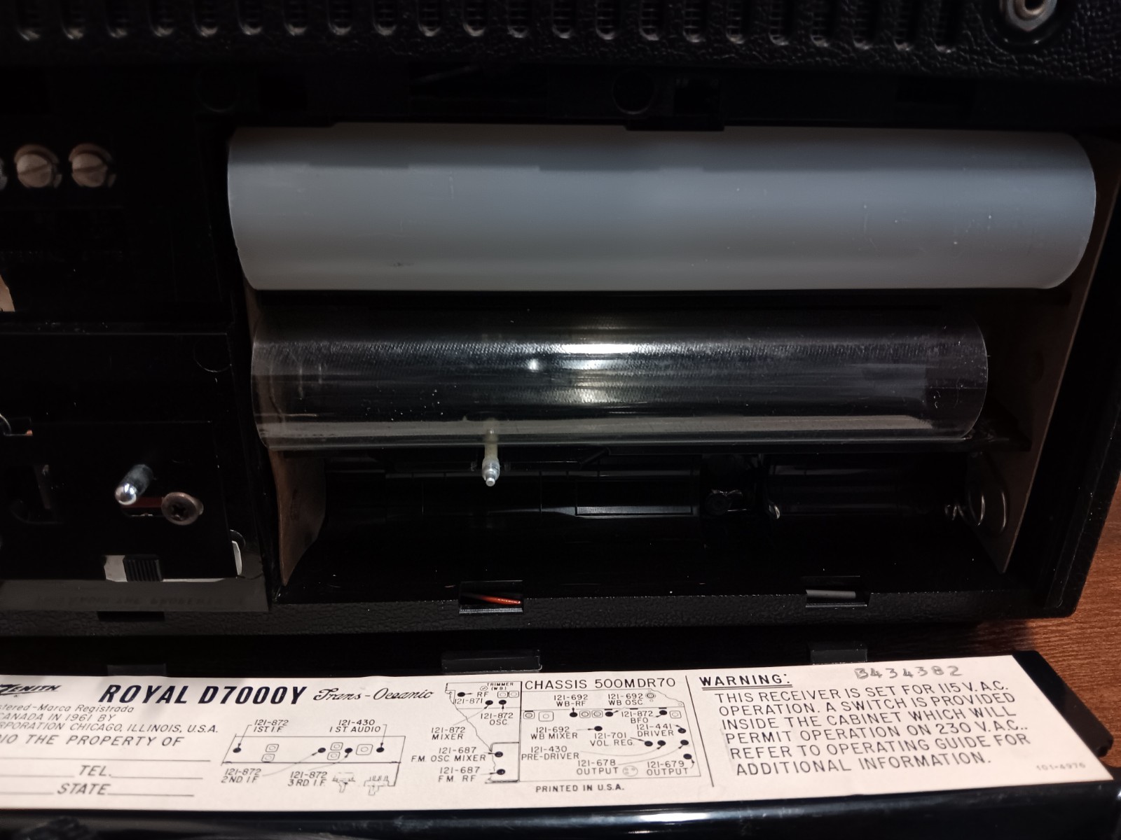 Vintage Zenith Multi-Band Radio Trans-Oceanic Model 7000 VERY CLEAN