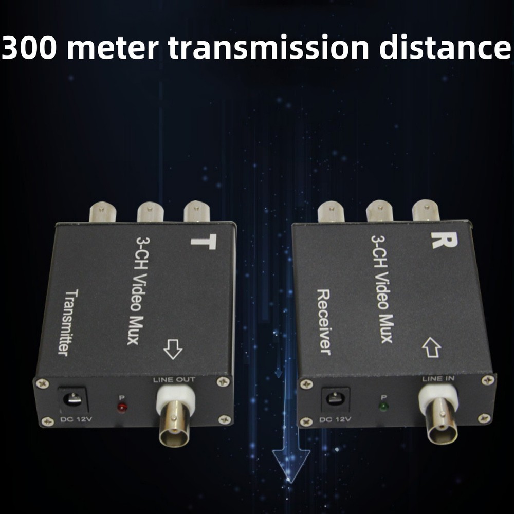 3CH Video Multiplexer Receiver&Transmitter For Analog Camera Easy to Operate