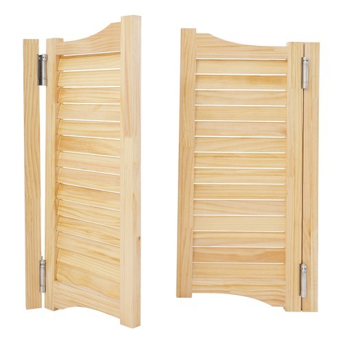 Cafe Swinging Door Solid Wood Saloon Doors with Hinges Porch Entrance Partition