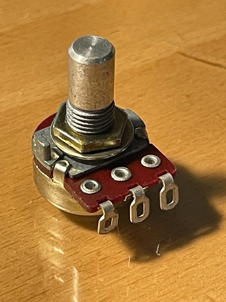 250K POT SOLID SHORT SHAFT (1/4" Bushing) by Mouser Electronics.