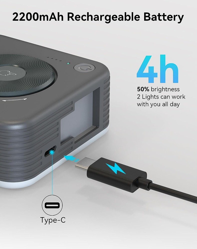 SmallRig P96 Mini Video Light, LED Camera Light With 2200mAh Battery