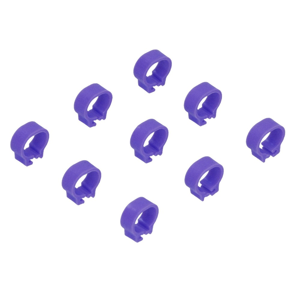 100-Pack 8mm Leg Bands - Identification Purple