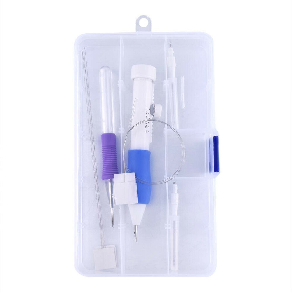 DIY Magic Embroidery Pen Set Punch Needle Stitching Knitting Sewing Tool Kit