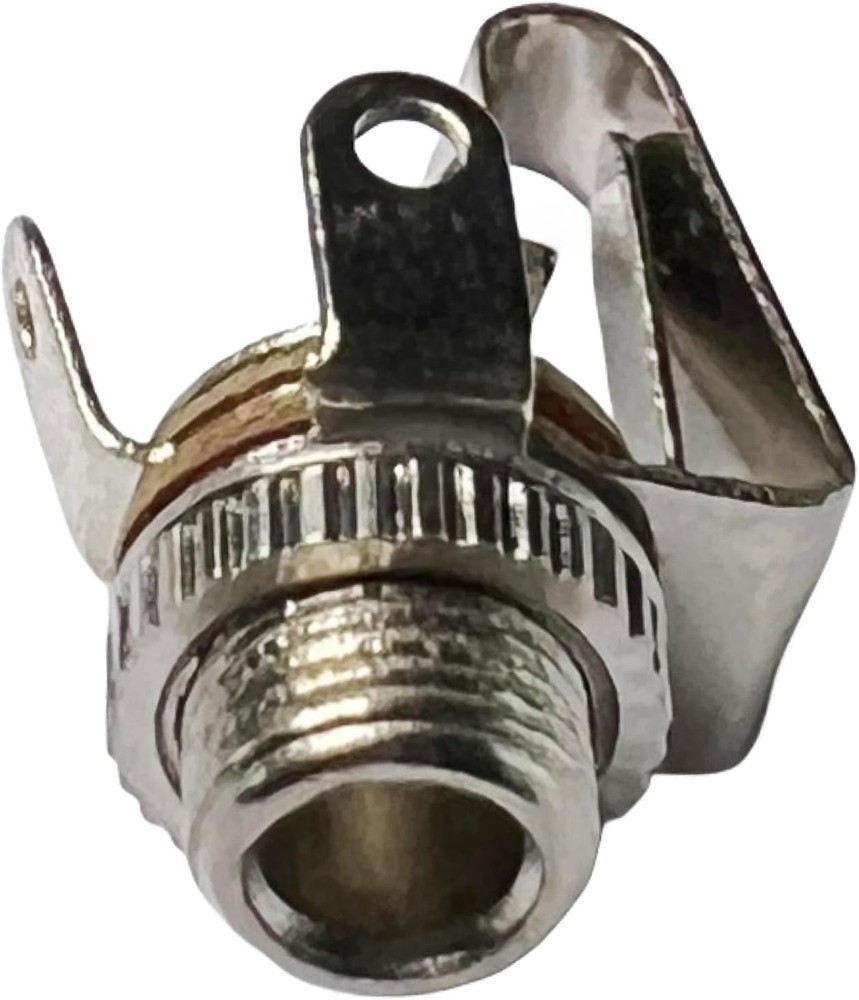 CESS 1/8" 3.5mm Mono TS Female Jack Socket with Switch Panel Mount (10 Silver