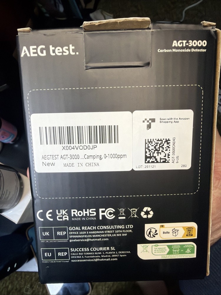 AGT-3000 Portable Carbon Monoxide Detector