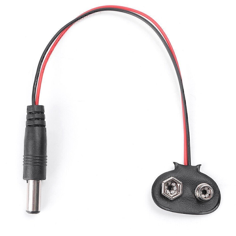 DIY 9V DC T Type Battery Power Cable Barrel Jack Plug for