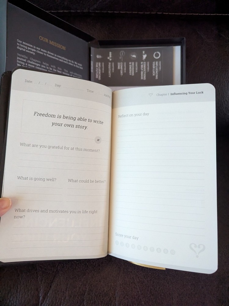 Vertellis Black Chapters Self Reflection Journal - Unused! Multiple Available