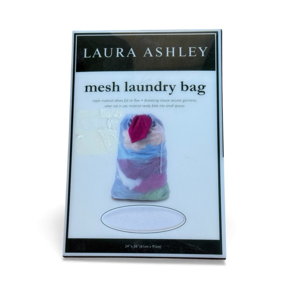 LAURA ASHLEY Mesh Laundry Bag Dorm Bag NEW Without Tags