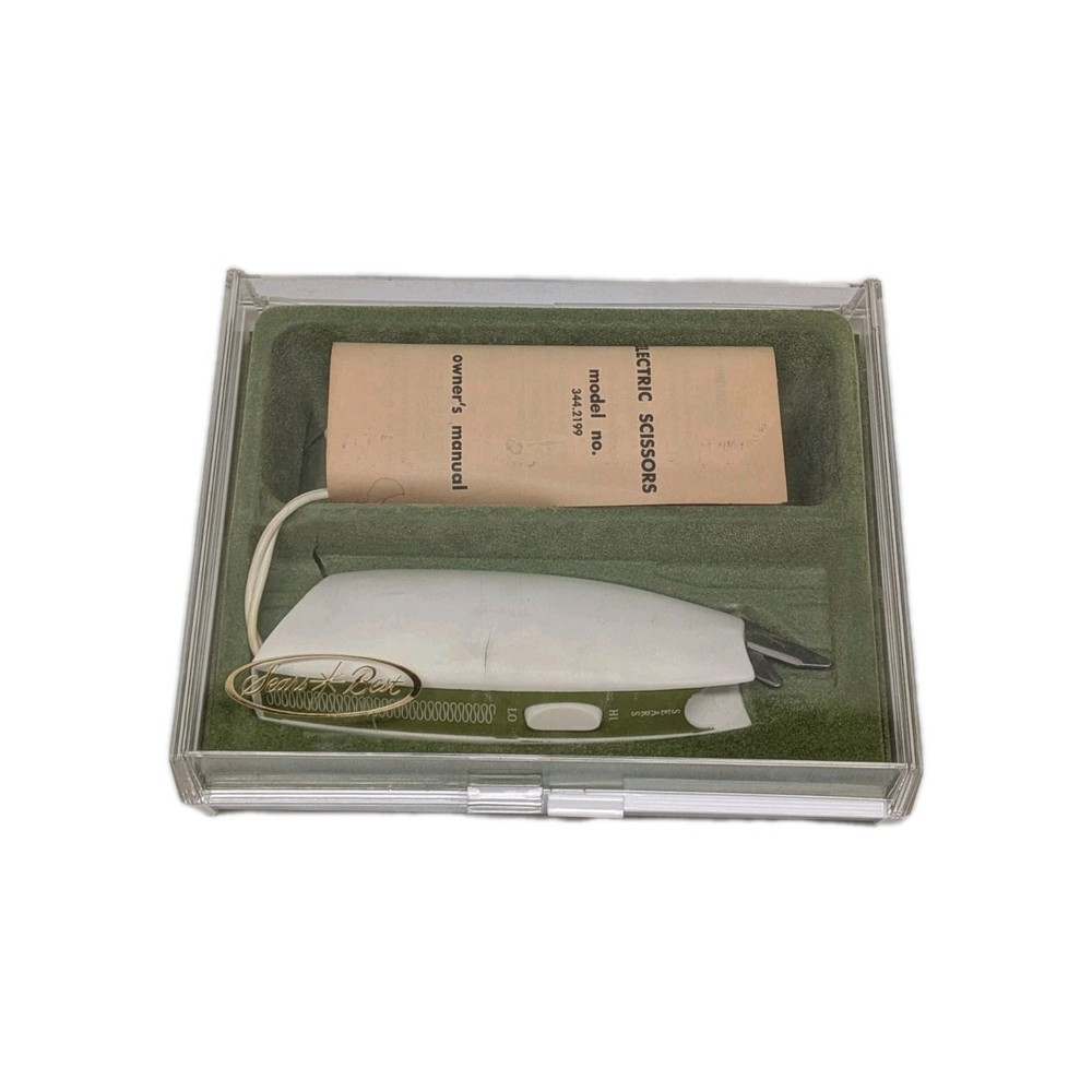Vintage Sears 2-Speed Electric Scissors Model 344.2199