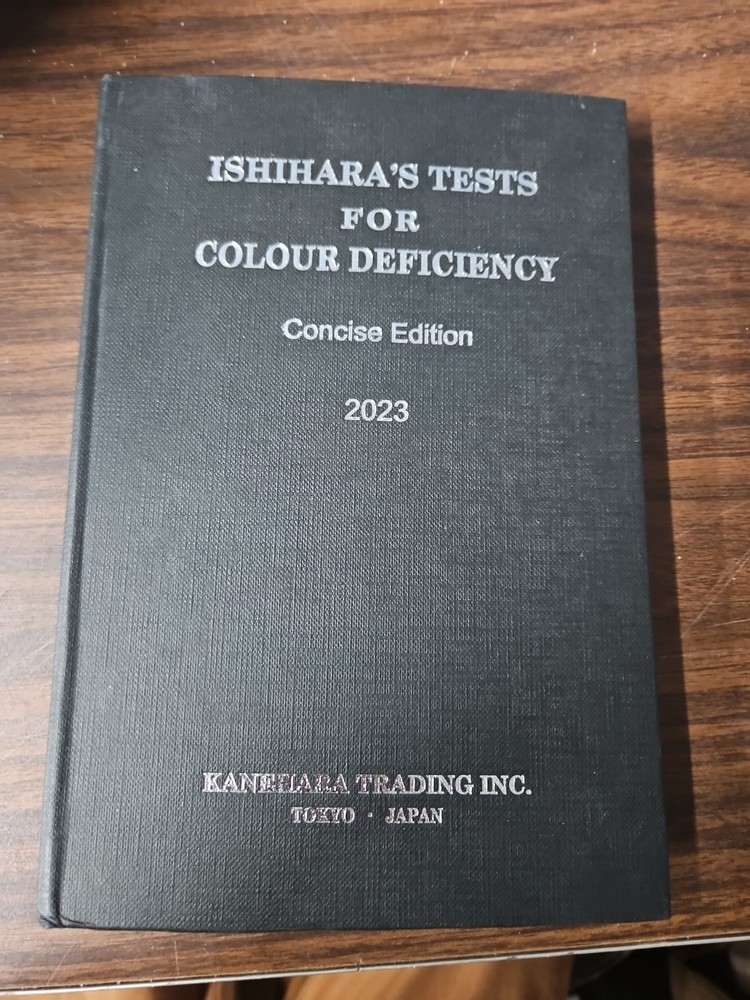 Ishihara Test Chart Book Color Deficiency Test Easy Reference Vision 2023