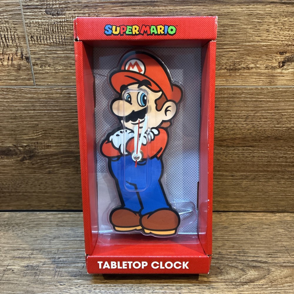 Nintendo Super Mario Tabletop Clock Battery Powered