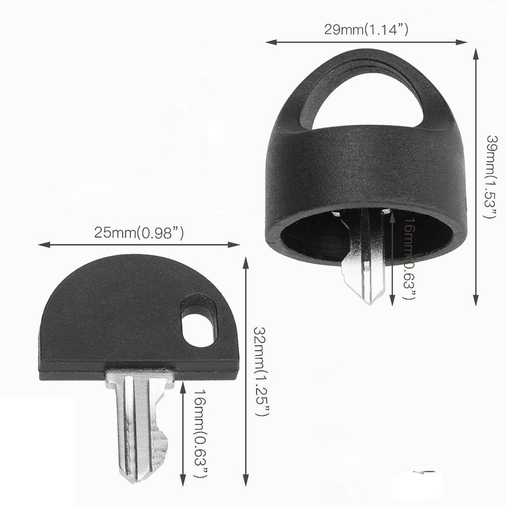 Premium Easy Pull Key Set for Powered Mobility Scooters - Deluxe Keys for Pri...