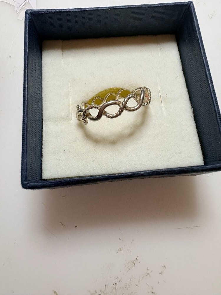 Hiho Silver Sterling Silver Intertwined Snaffle Bit Ring