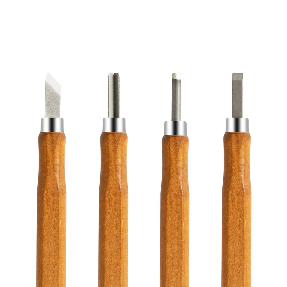 12Pcs Wood Carving Hand Chisel Tool Set Professional Woodworking Gouges Steel