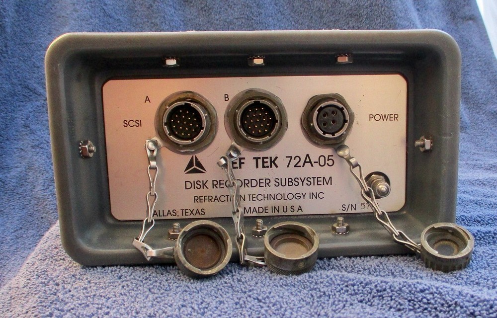 REF TEK Portable Seismic Recording Seismograph 72A-05 Disk Recorder Subsystem