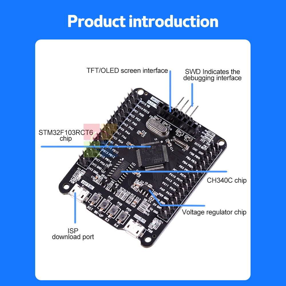 STM32F103RCT6 Development Board Small System Board Embedded Learning Board Kit