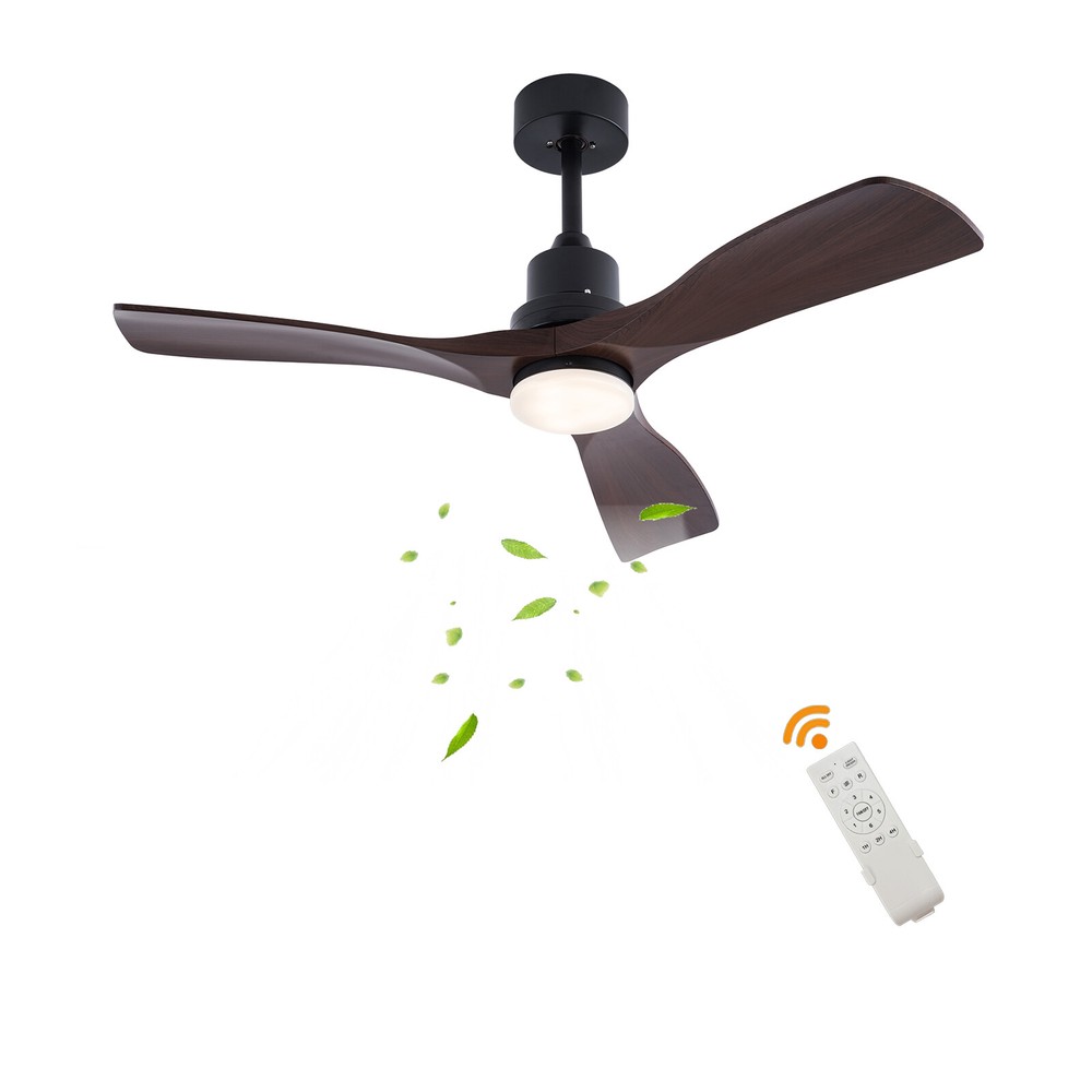 42'' Ceiling Fan Light W Remote Control&Timer Function3 Blade Fan Ceiling Mount