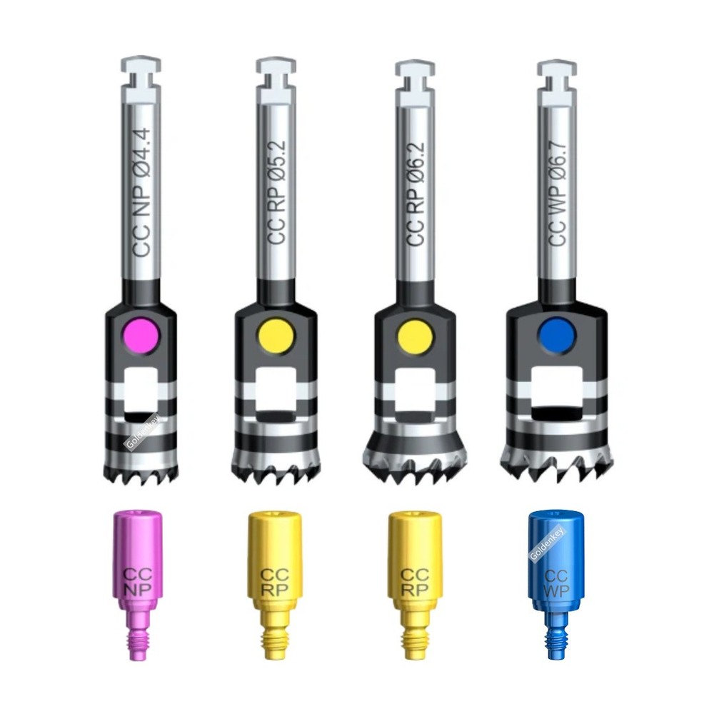 Dental Bone Mill with Guide Conical Connection NP RP WP Fit NobelReplace ACTIVE