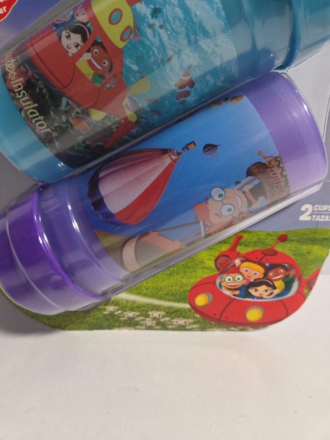 Playtex Little Einsteins Sippy Cup 2 Pack Super Rare HTF Disney New Sealed