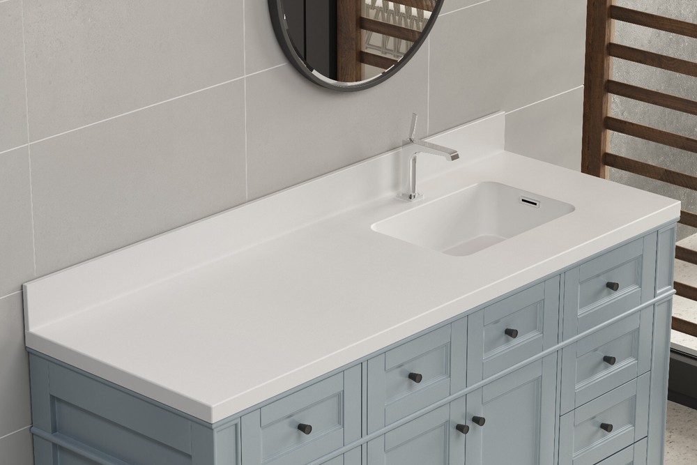 Dyconn Faucet 63 Inch Solid Surface Vanity Top