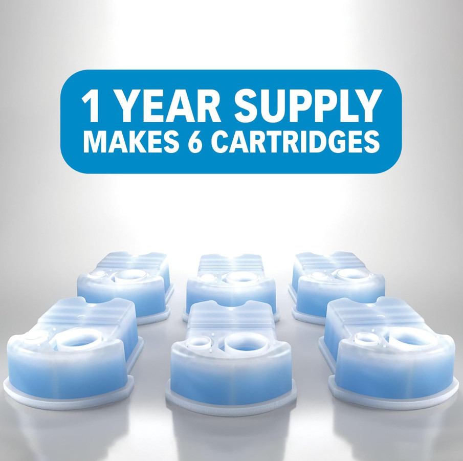 32oz Shaver Cleaning Solution & Easy Refill. Compatible with Braun Clean & Re...