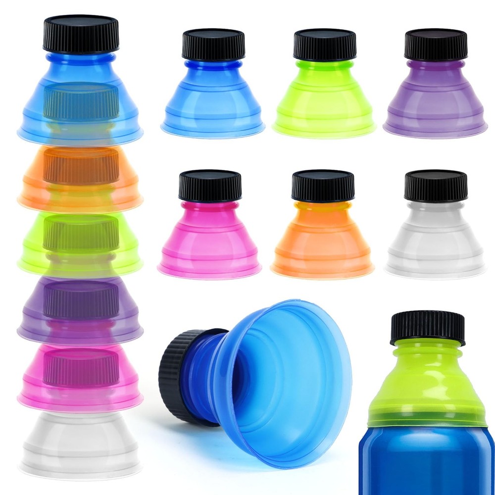 Newbested 12 Pack Can Covers,Reusable Pop Can Bottle Tops Lids for Soda