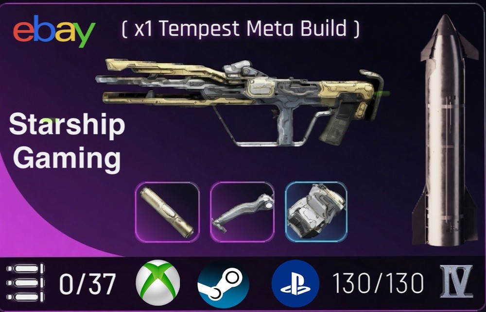 Arc Raiders Tempest (1x) Level 4 MAX attachments fully repaired