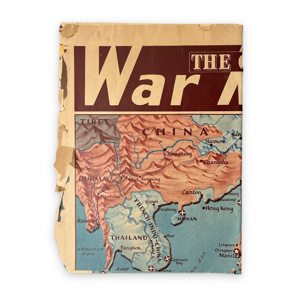 Chicago Sun - WWII - War Map (1942)
