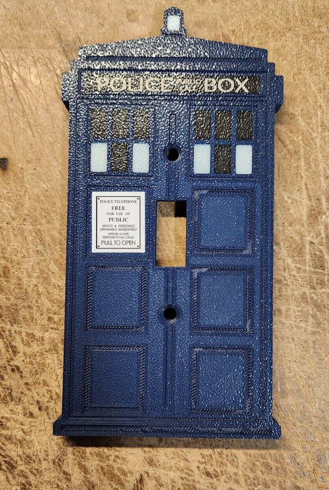 Tardis Light Switch Classic (3d printed)