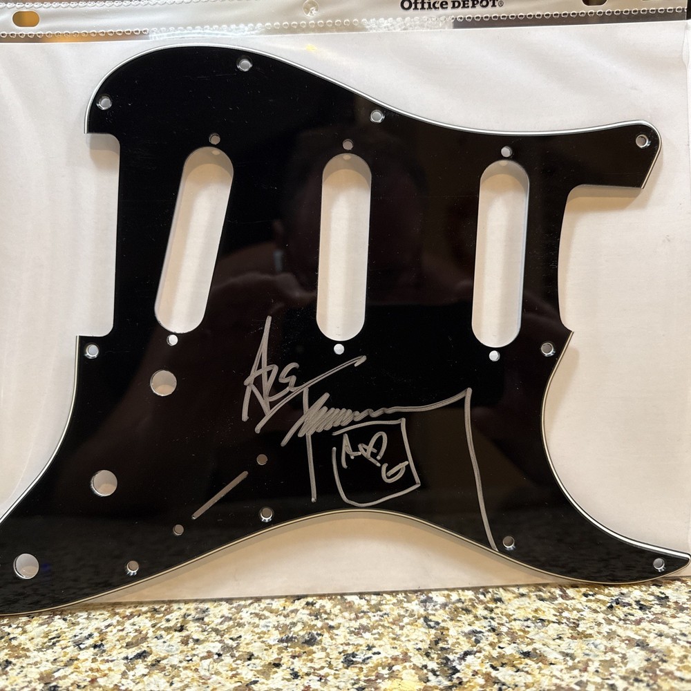 Strat Compatible Pick Guard Autographed By Ace Frehley