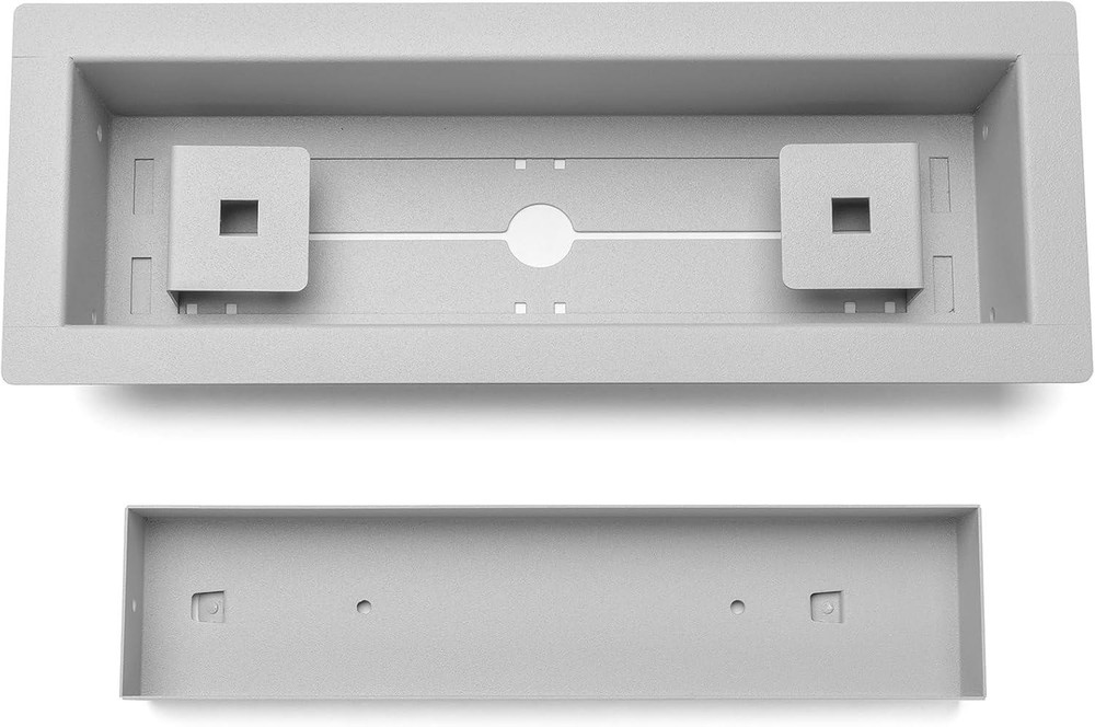 Aria Framed Floor Vent [Luxe] - 3"x10" / Matte Grey