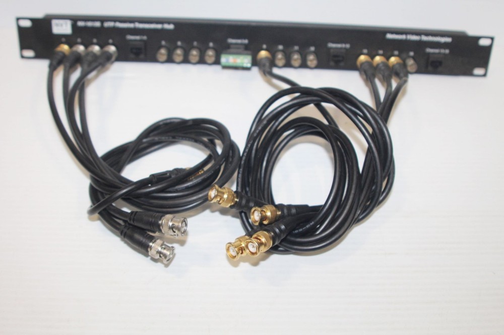 Network Video Technologies NVT NV-1613S UTP Passive Transceiver Hub w/ Cables
